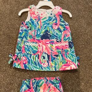 Lilly Pulitzer baby dress with diaper cover